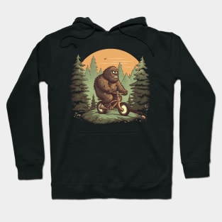 A Bicycling Bigfoot, A Cycling Yeti Hoodie